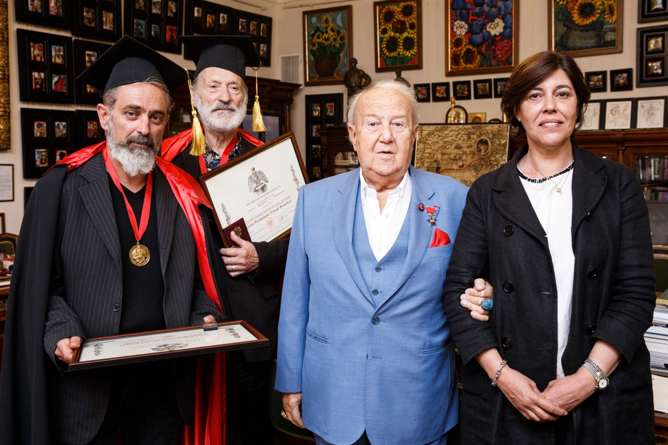 Participation of the Ambassador in the ceremony appointing two Monegasque artists as honorary members of the Russian Academy of Arts