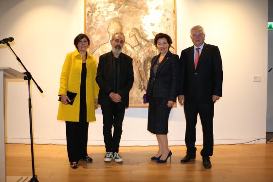 Vernissage de l'exposition "Monaco, histoires d'artistes" au CSCOR