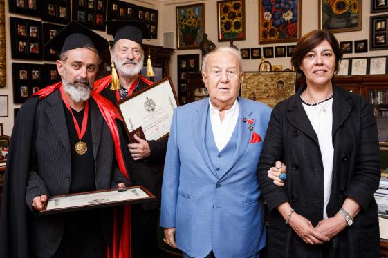 Участие Посла в церемонии назначения двух художников Монако почетными членами Российской Академии Художеств